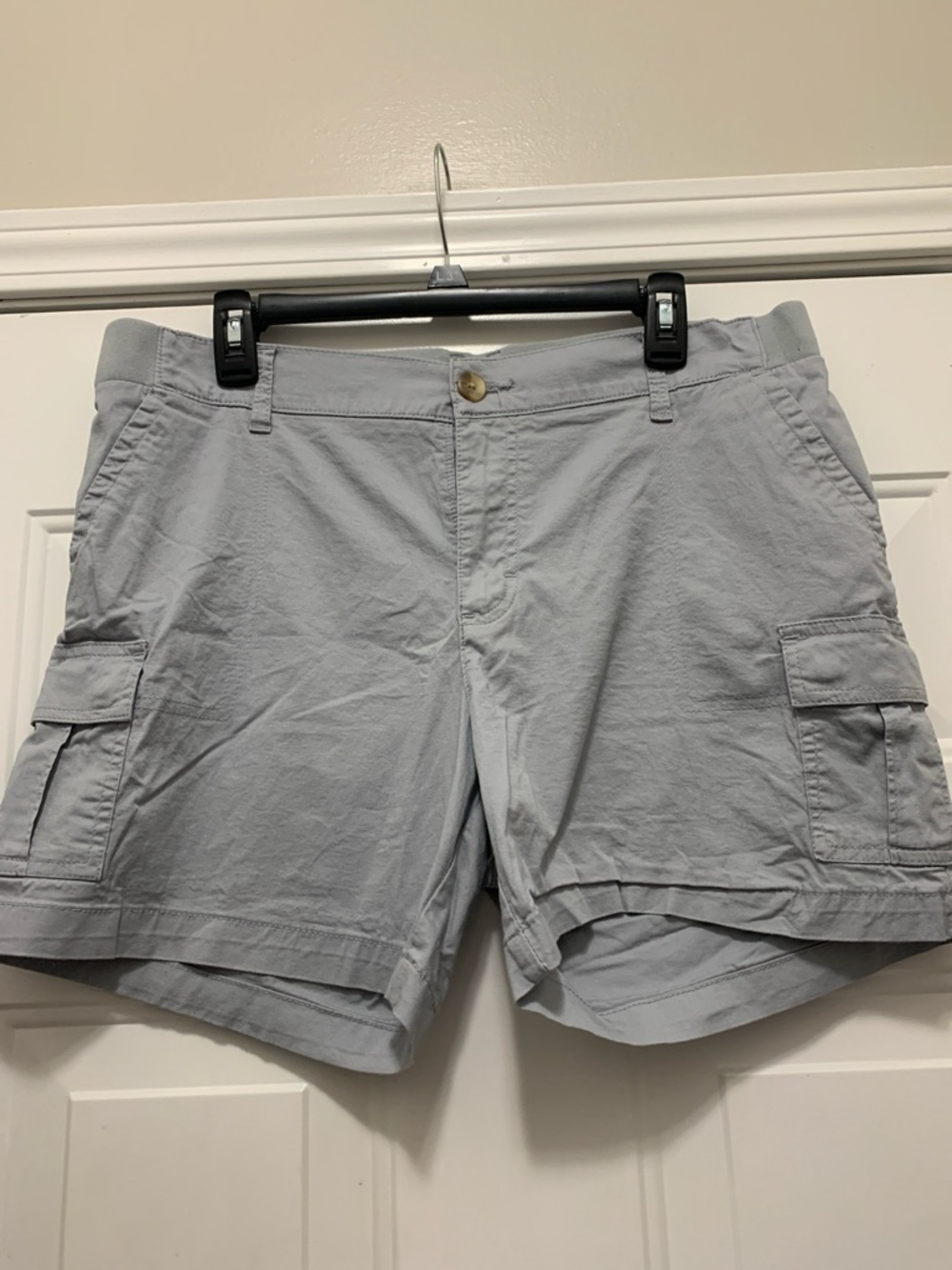 3/$15 Lee Cotton Light Gray Shorts Size 14